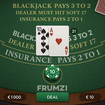 Frumzi - Blackjack stalo žaidimas - Lošti dabar